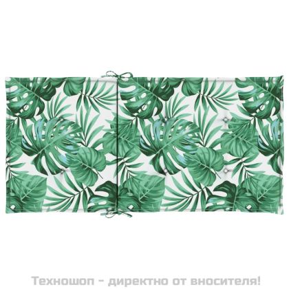 Възглавници за стол с ниска облегалка, 4 бр, на листа, текстил