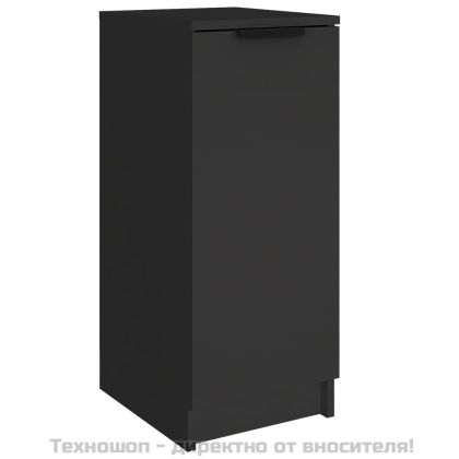 Шкаф за обувки, черен, 30x35x70 см, инженерно дърво