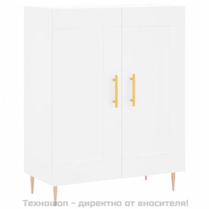 Сайдборд, бял, 69,5x34x90 см, инженерно дърво