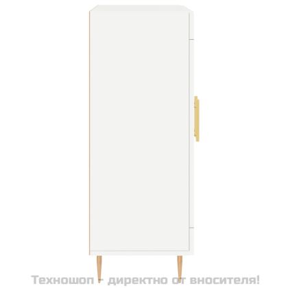 Сайдборд, бял, 69,5x34x90 см, инженерно дърво
