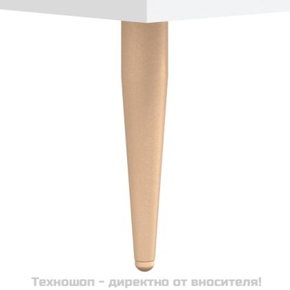 Сайдборд, бял, 69,5x34x90 см, инженерно дърво