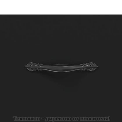 Сайдборд, черен, 69,5x34x90 см, инженерно дърво