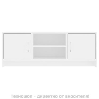 ТB шкаф, бял, 102x30x37,5 см, инженерно дърво