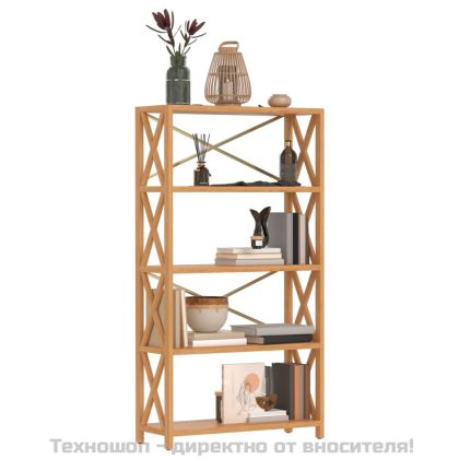 Етажерка на 5 нива, 80x30x146 см, дъб масив