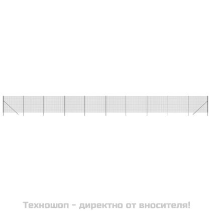 Ограда от телена мрежа антрацит 2x25 м поцинкована стомана