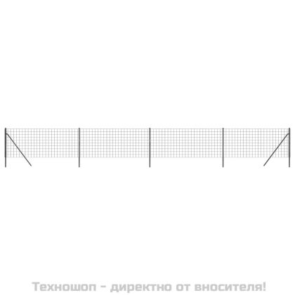 Ограда от телена мрежа антрацит 1x10 м поцинкована стомана
