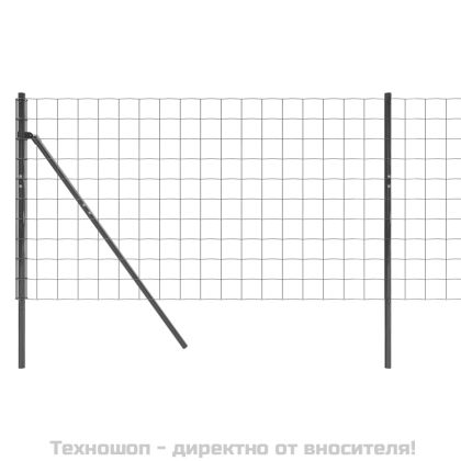 Ограда от телена мрежа антрацит 1x10 м поцинкована стомана