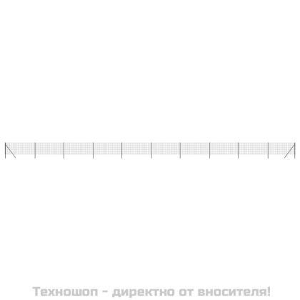 Ограда от телена мрежа антрацит 1x25 м поцинкована стомана
