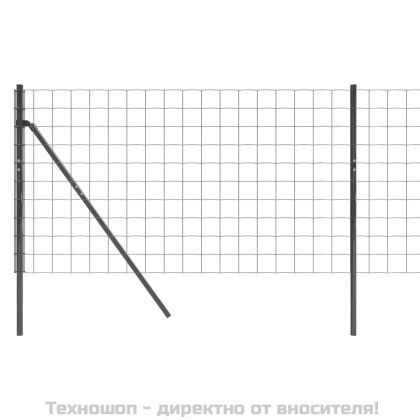 Ограда от телена мрежа антрацит 1x25 м поцинкована стомана