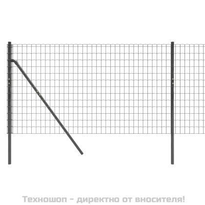Ограда от телена мрежа антрацит 1x25 м поцинкована стомана
