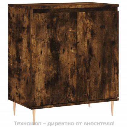 Сайдборд, опушен дъб, 60x35x70 см, инженерно дърво