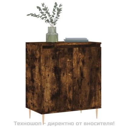 Сайдборд, опушен дъб, 60x35x70 см, инженерно дърво