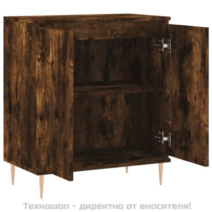 Сайдборд, опушен дъб, 60x35x70 см, инженерно дърво