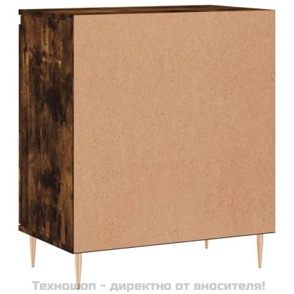 Сайдборд, опушен дъб, 60x35x70 см, инженерно дърво