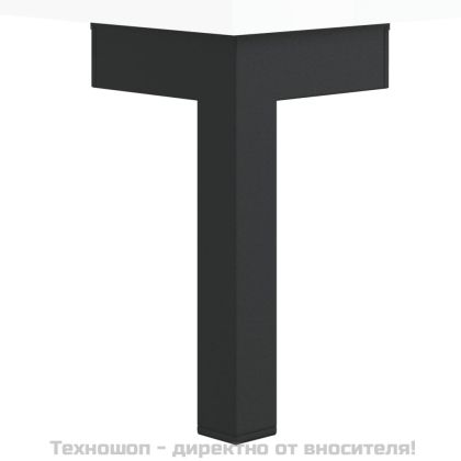 Сайдборд, бял гланц, 69,5x34x90 см, инженерно дърво