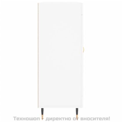 Сайдборд, бял, 69,5x34x90 см, инженерно дърво