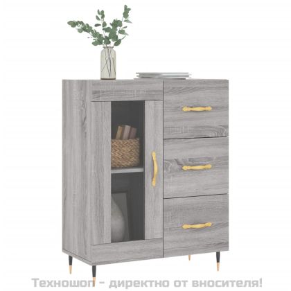 Сайдборд, сив сонома, 69,5x34x90 см, инженерно дърво