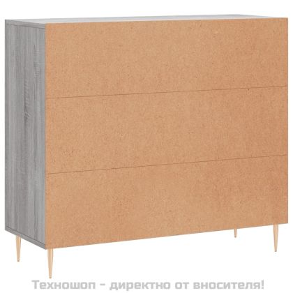 Сайдборд, Сив сонома, 90x34x80 см, инженерно дърво