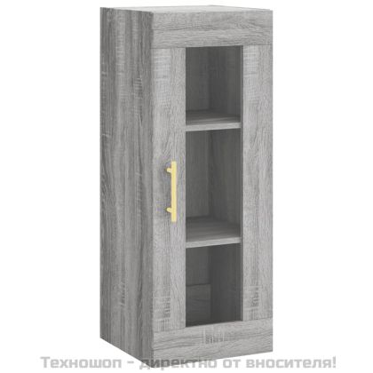 Стенен шкаф сив сонома 34,5x34x90 см