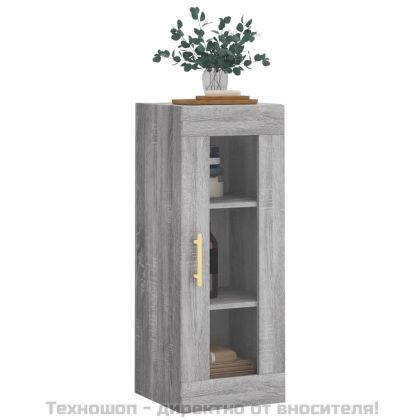 Стенен шкаф сив сонома 34,5x34x90 см