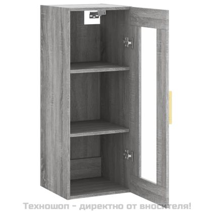 Стенен шкаф сив сонома 34,5x34x90 см