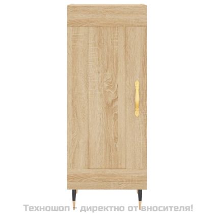 Сайдборд, дъб сонома, 34,5x34x90 см, инженерно дърво
