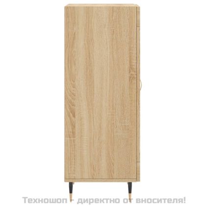 Сайдборд, дъб сонома, 34,5x34x90 см, инженерно дърво