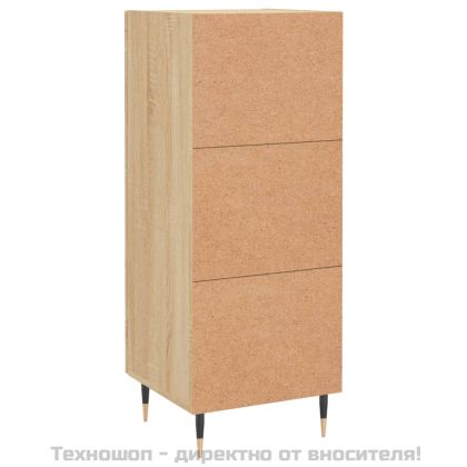 Сайдборд, дъб сонома, 34,5x34x90 см, инженерно дърво