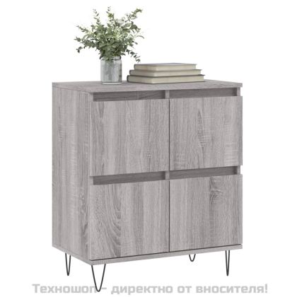 Сайдборд, сив сонома, 60x35x70 см, инженерно дърво