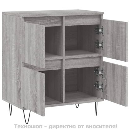 Сайдборд, сив сонома, 60x35x70 см, инженерно дърво
