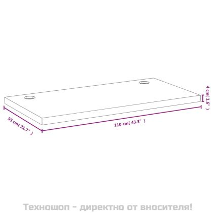 Плот за бюро 110x55x4 см бамбук