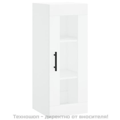 Стенен шкаф бял 34,5x34x90 см