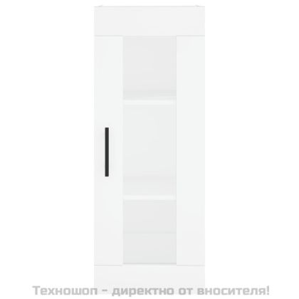 Стенен шкаф бял 34,5x34x90 см