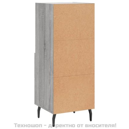 Сайдборд, сив сонома, 34,5x34x90 см, инженерно дърво