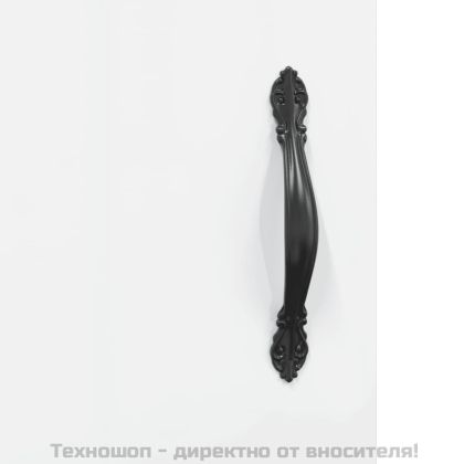 Сайдборд, бял гланц, 34,5x34x90 см, инженерно дърво