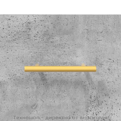 Сайдборд, бетонно сив, 34,5x34x90 см, инженерно дърво