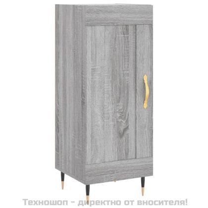 Сайдборд, сив сонома, 34,5x34x90 см, инженерно дърво