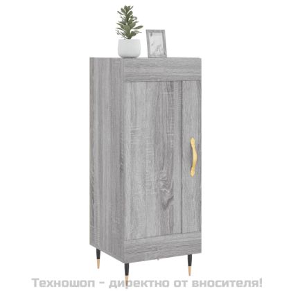 Сайдборд, сив сонома, 34,5x34x90 см, инженерно дърво