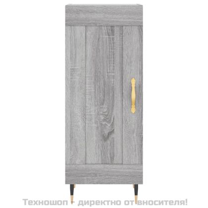 Сайдборд, сив сонома, 34,5x34x90 см, инженерно дърво