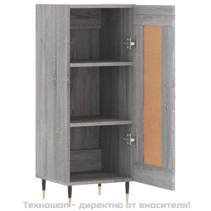 Сайдборд, сив сонома, 34,5x34x90 см, инженерно дърво