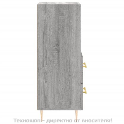 Сайдборд, сив сонома, 34,5x34x90 см, инженерно дърво