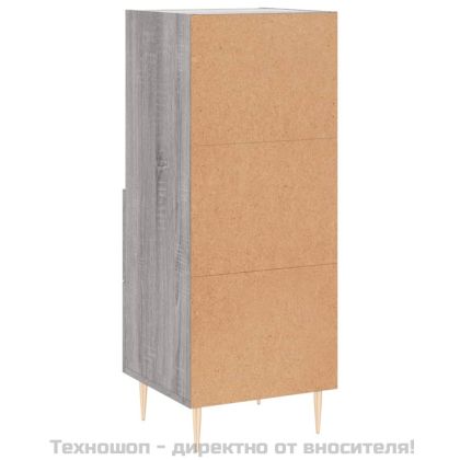 Сайдборд, сив сонома, 34,5x34x90 см, инженерно дърво