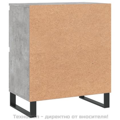 Сайдборд, бетонно сив, 60x35x70 см, инженерно дърво