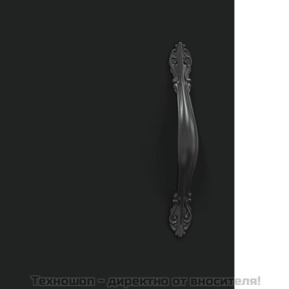 Сайдборд, черен, 34,5x34x90 см, инженерно дърво