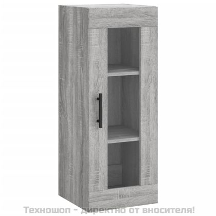 Стенен шкаф сив сонома 34,5x34x90 см