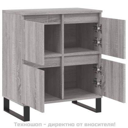 Сайдборд, сив сонома, 60x35x70 см, инженерно дърво