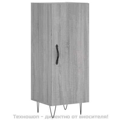 Сайдборд, сив сонома, 34,5x34x90 см, инженерно дърво