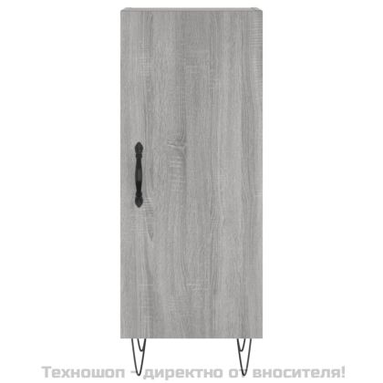Сайдборд, сив сонома, 34,5x34x90 см, инженерно дърво