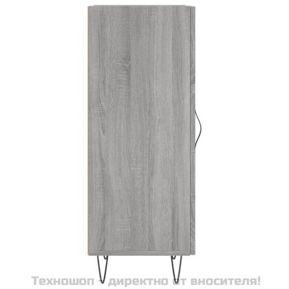 Сайдборд, сив сонома, 34,5x34x90 см, инженерно дърво