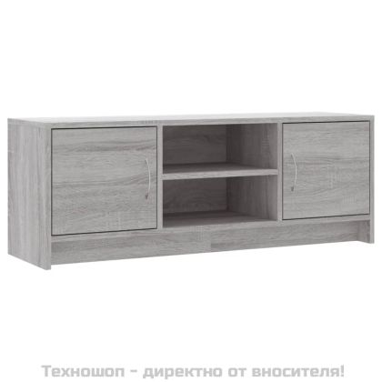 ТВ шкаф, сив сонома, 102x30x37,5 см, инженерно дърво
